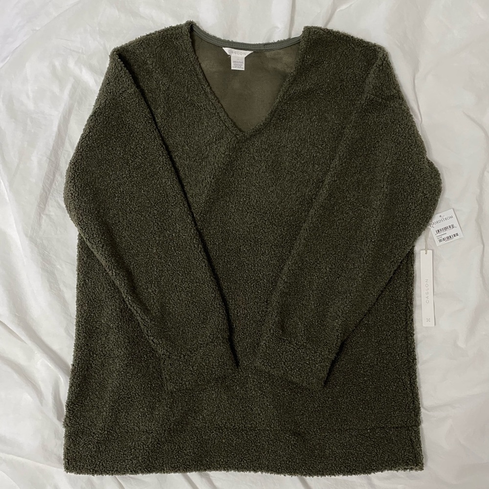NWT Caslon Teddy Bear Knit Sweater
